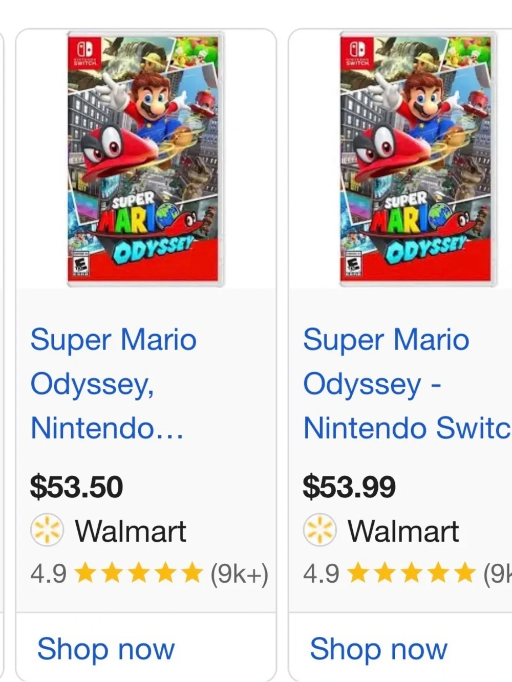Nintendo Switch Red & Multicolor Game Lot - Super Mario Odyssey, Minecraft, More